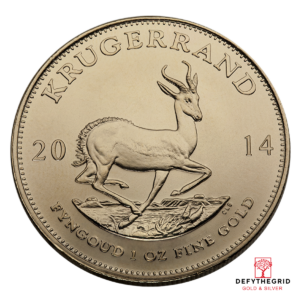 1 OZ SOUTH AFRICAN GOLD KRUGERRAND Reverse product photo