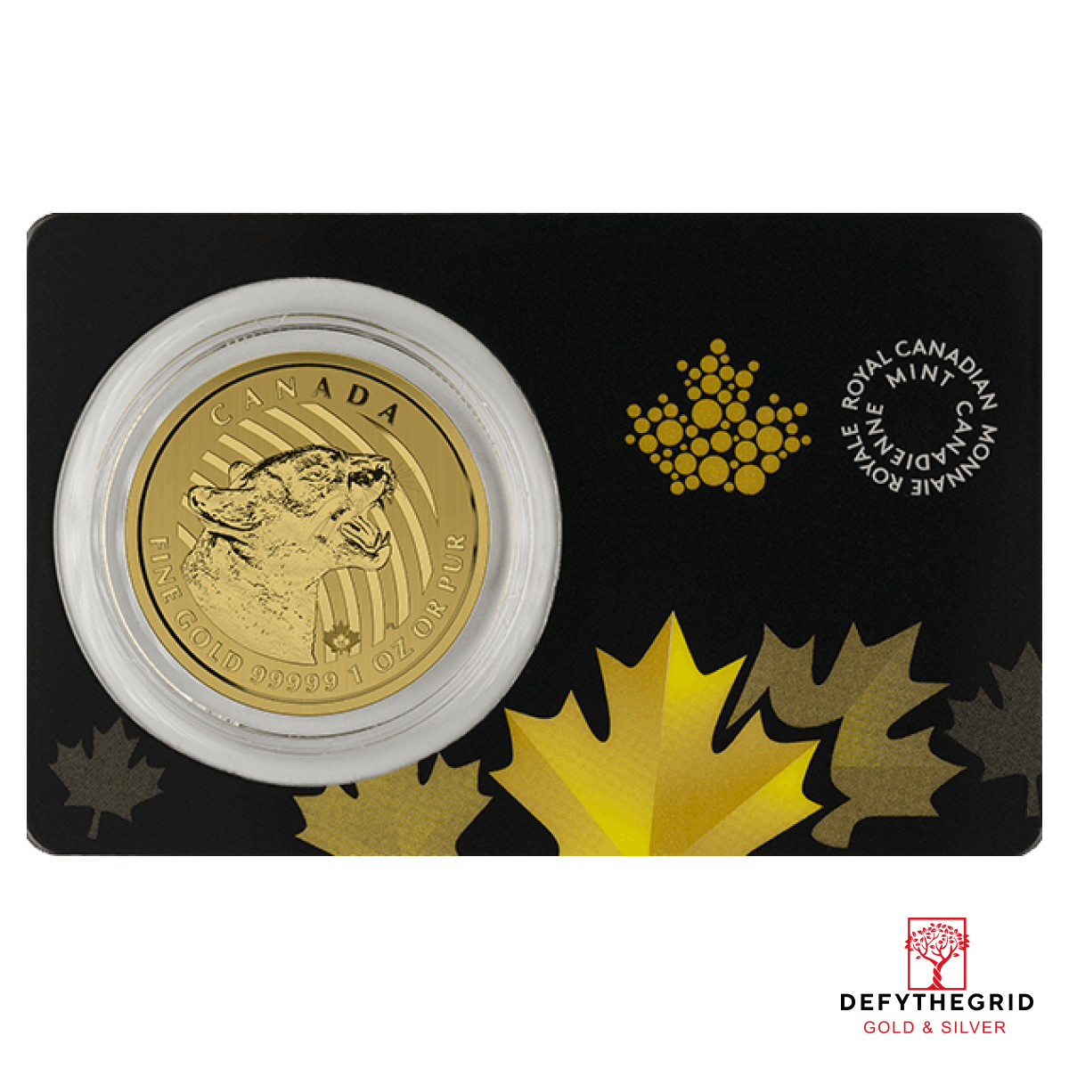 2015 1 OZ CANADIAN GOLD COUGAR Obverse product photo