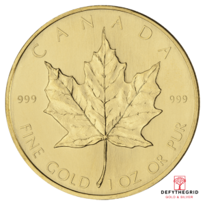 1 OZ CANADIAN GOLD MAPLE LEAF Obverse product photo