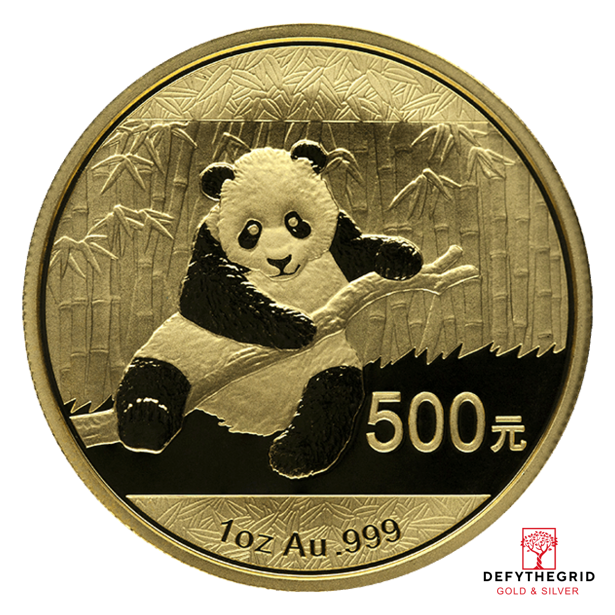1 OZ CHINESE GOLD PANDA (IN PLASTIC) Obverse product photo