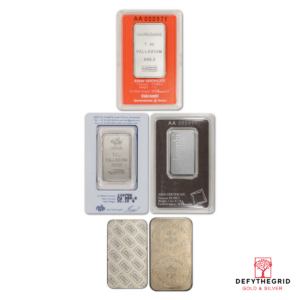 1 OZ PALLADIUM BAR Reverse product photo