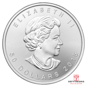 1 OZ CANADIAN PALLADIUM MAPLE LEAF Reverse product photo