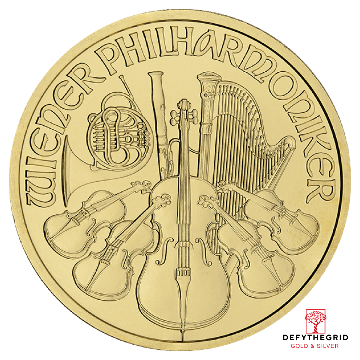 1 OZ AUSTRIAN GOLD PHILHARMONIC Obverse product photo