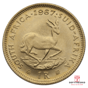 1 RAND SOUTH AFRICAN GOLD COIN Obverse product photo