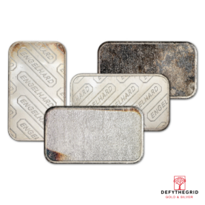 1 OZ SILVER BAR ENGELHARD Reverse product photo