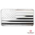 1 OZ SILVER BAR FLAG HIGHLAND MINT Obverse product photo