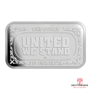 1 OZ SILVER BAR FLAG HIGHLAND MINT Reverse product photo