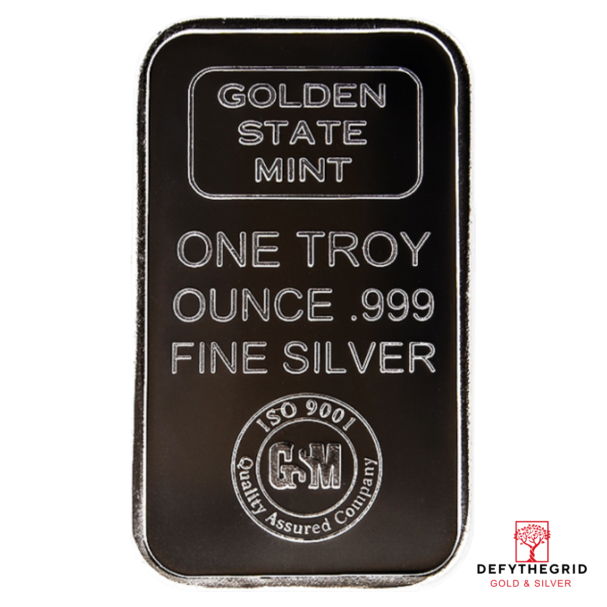 1 OZ SILVER BAR GOLDEN STATE MINT Obverse product photo