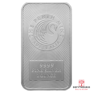 1 OZ SILVER PERTH MINT KANGAROO BAR Obverse product photo