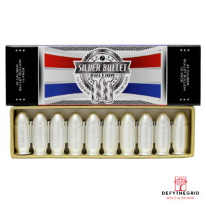 1 OZ SILVER .45 CALIBER BULLET REPLICA Reverse product photo