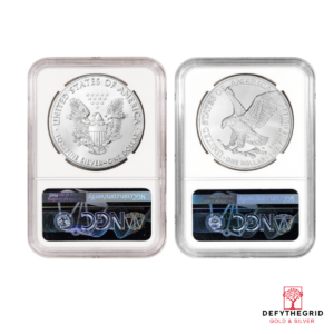 1 OZ AMERICAN SILVER EAGLE NGC MS69 Reverse product photo