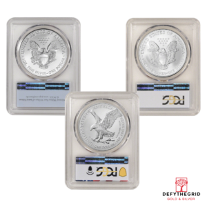 1 OZ AMERICAN SILVER EAGLE PCGS MS69 YEARS OF OUR CHOICE Reverse product photo