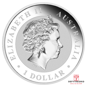 1 OZ AUSTRALIAN SILVER KOALA Reverse product photo