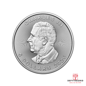 2025 1 OZ CANADIAN SILVER MAPLE LEAF Reverse product photo