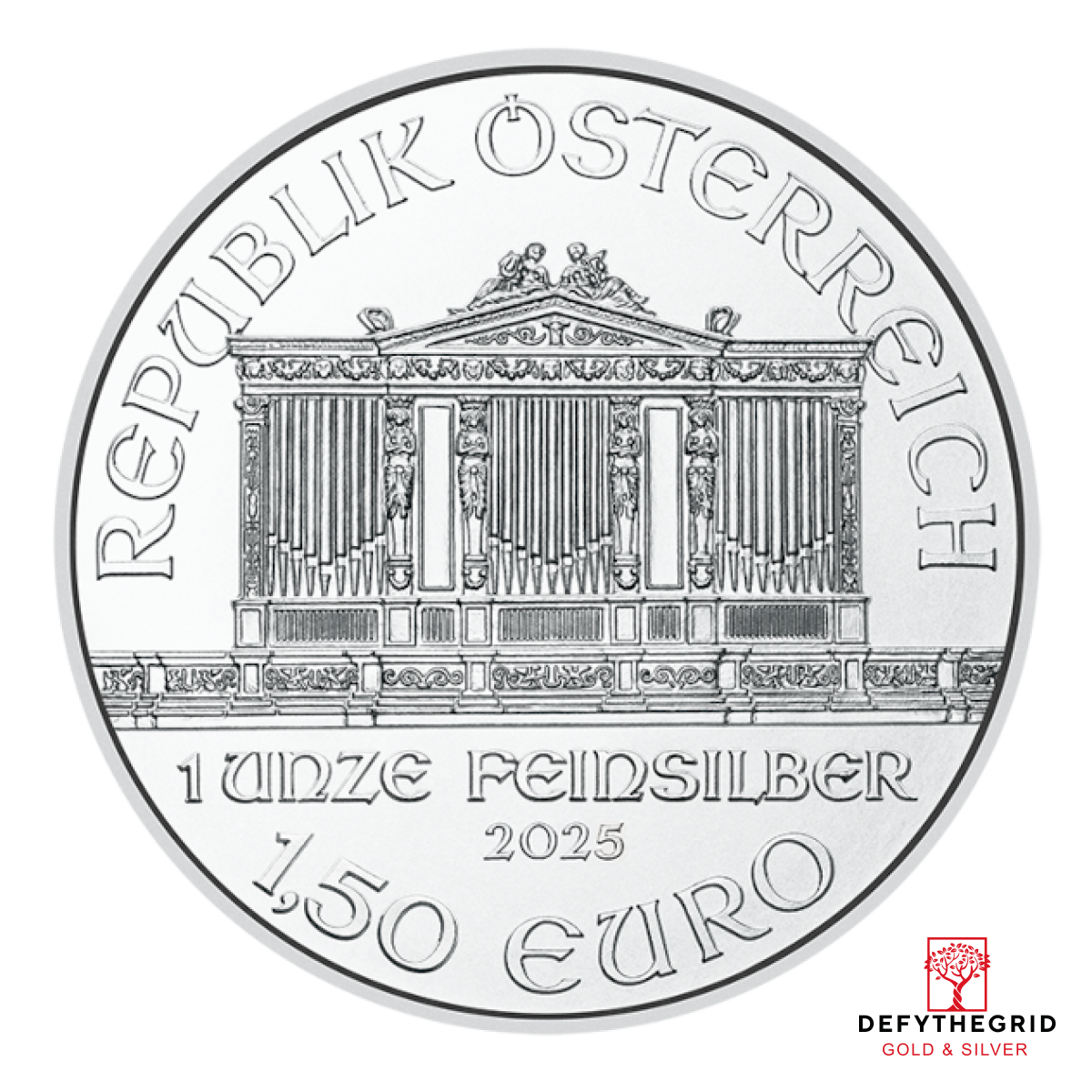 2025 1 OZ AUSTRIAN SILVER PHILHARMONIC Obverse product photo