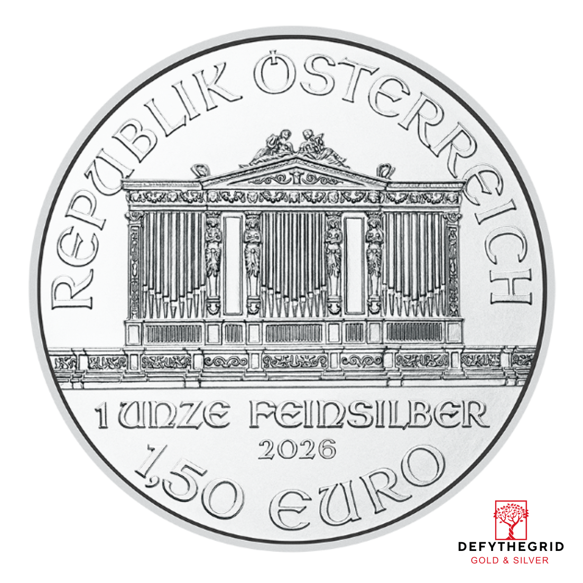 2026 1 OZ AUSTRIAN SILVER PHILHARMONIC Obverse product photo