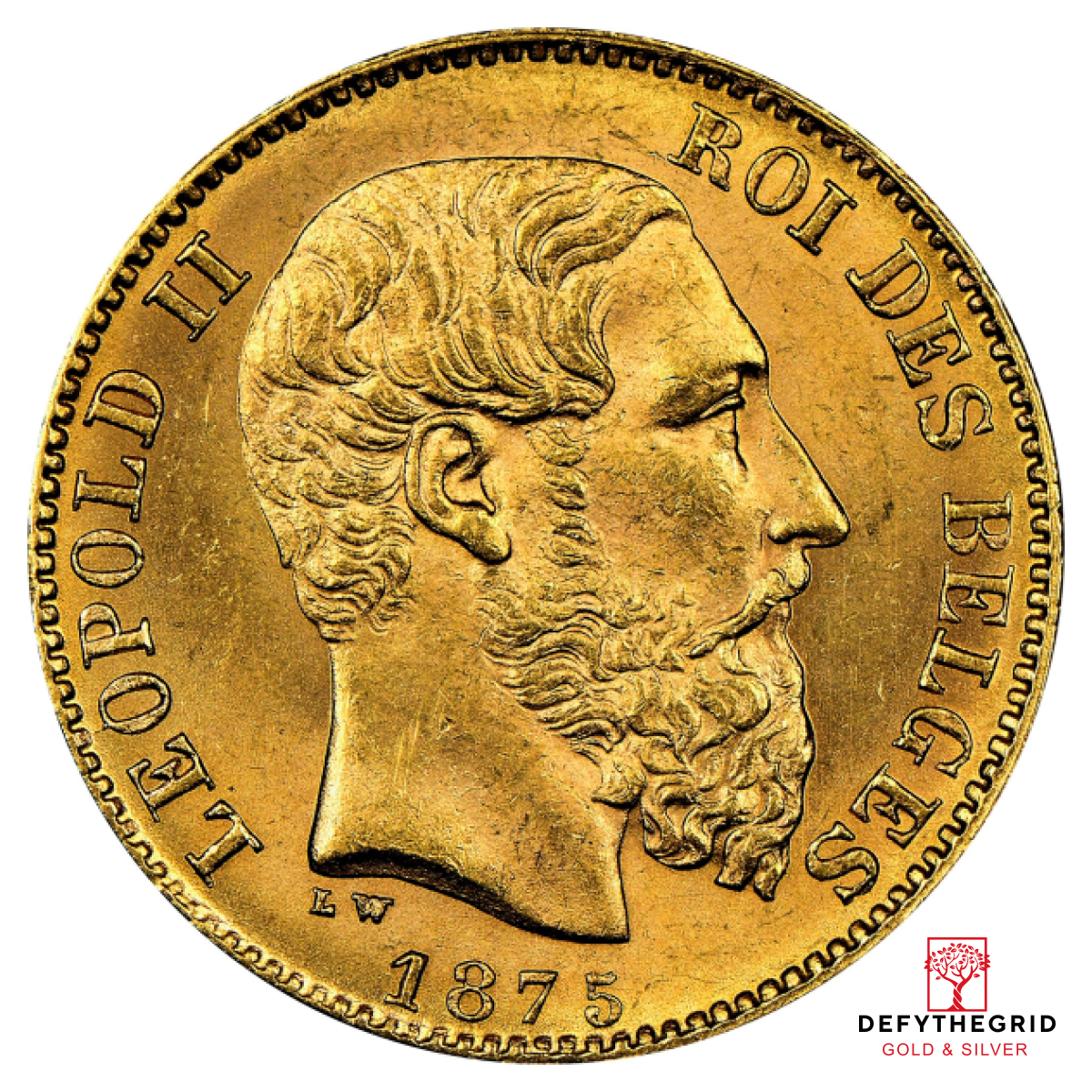 20 FRANC BELGIUM GOLD COIN Obverse product photo