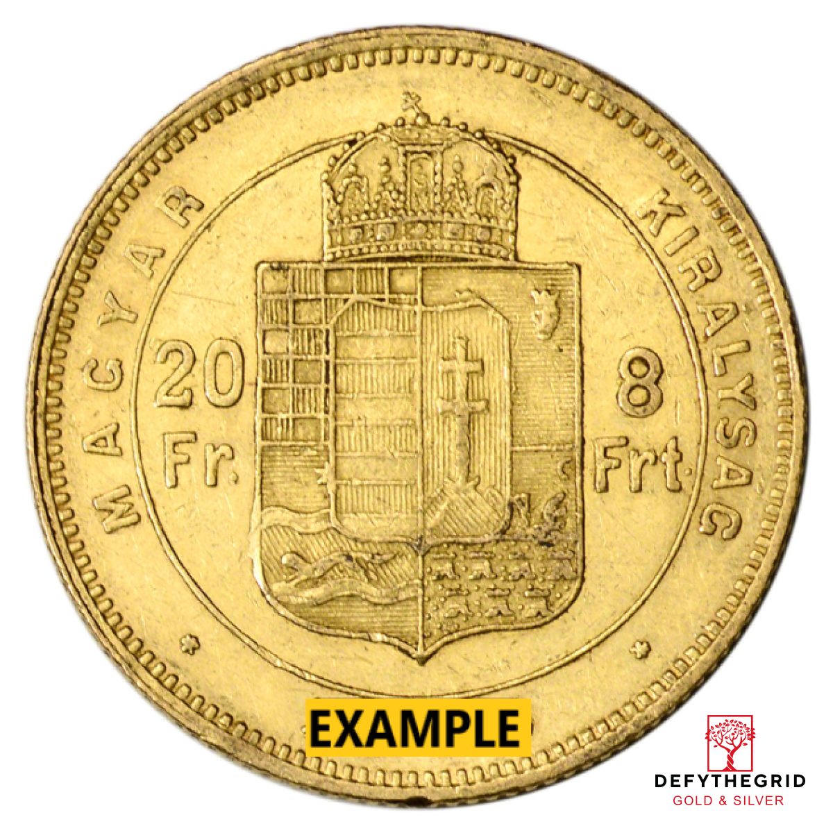 20 FRANC HUNGARY 8 FORINT Reverse product photo