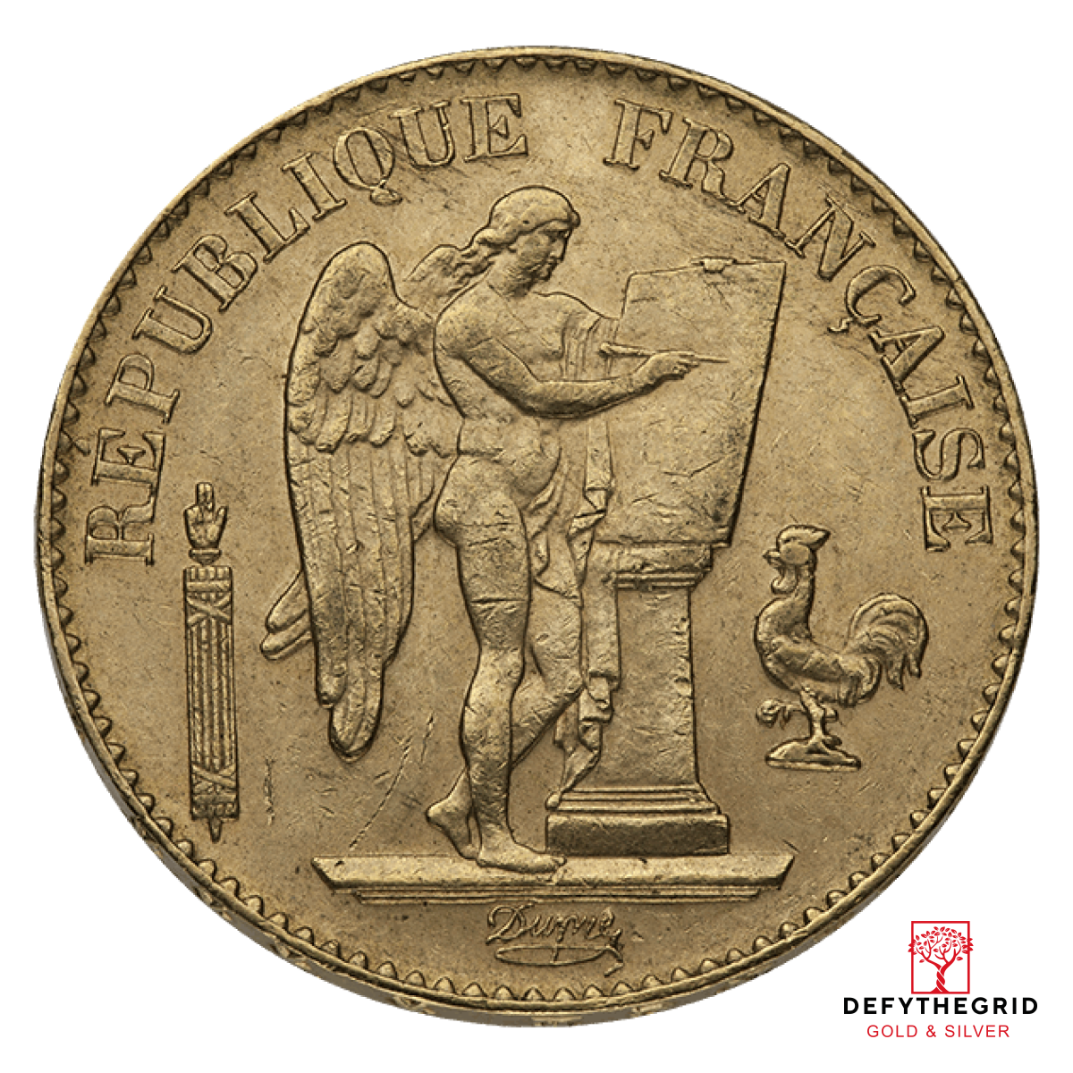 20 FRANC FRENCH GOLD ANGEL Obverse product photo