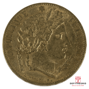 20 FRANC CERES GOLD COIN Obverse product photo