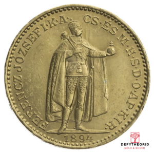 20 KORONA HUNGARIAN GOLD COIN Obverse product photo