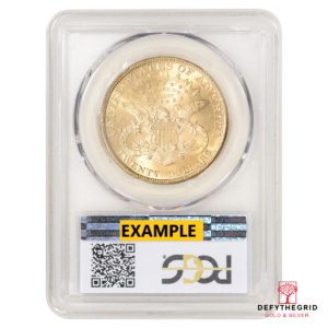 1899 $20 U.S. GOLD LIBERTY PCGS63 Reverse product photo