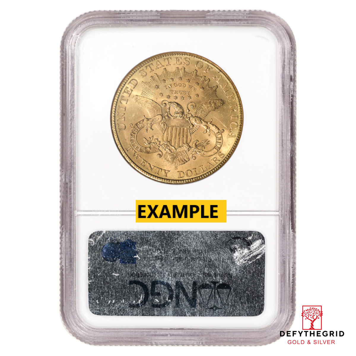 1904 $20 U.S. GOLD LIBERTY NGC64 S Reverse product photo