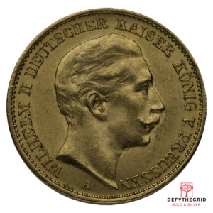 20 MARK GERMAN GOLD COIN Reverse product photo