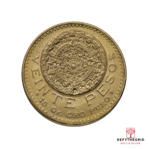 20 PESO MEXICAN GOLD COIN Obverse product photo