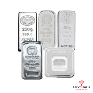 250 GRAM SILVER BAR Obverse product photo