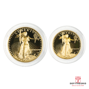 2 PIECE AMERICAN GOLD EAGLE SET PROOF (CAPSULE ONLY) Obverse product photo