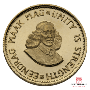 2 RAND SOUTH AFRICAN GOLD COIN Reverse product photo
