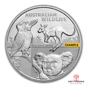 2 OZ SILVER AUSTRALIAN WILDLIFE Obverse product photo