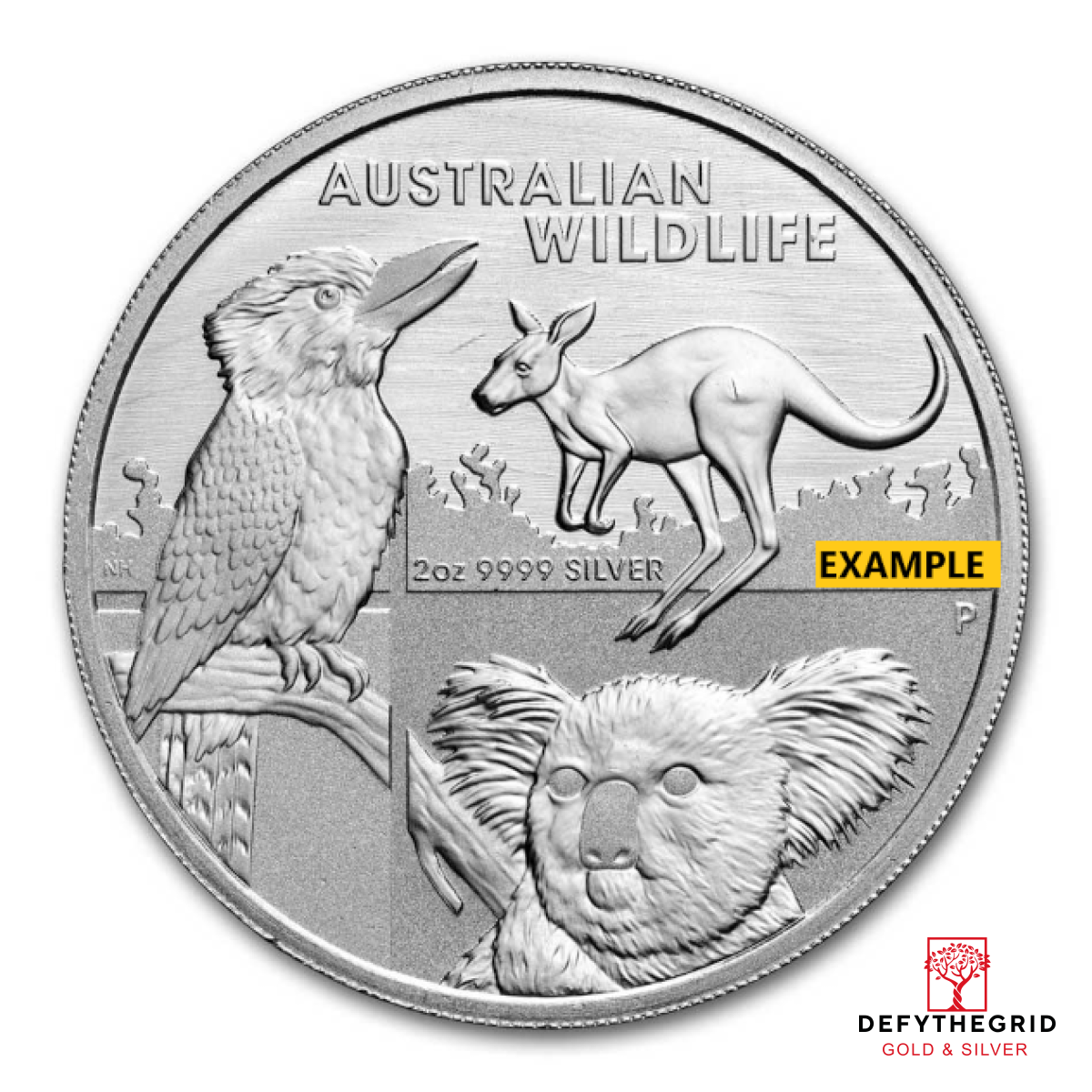 2 OZ SILVER AUSTRALIAN WILDLIFE Obverse product photo