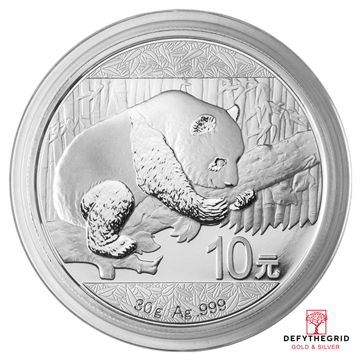 30 GRAM CHINESE SILVER PANDA Obverse product photo