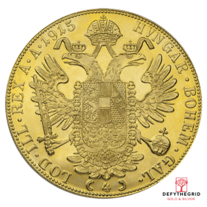 4 DUCAT AUSTRIAN GOLD COIN Reverse product photo