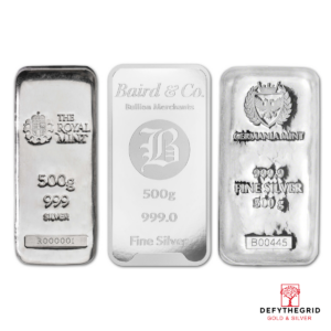 500 GRAM SILVER BAR Obverse product photo