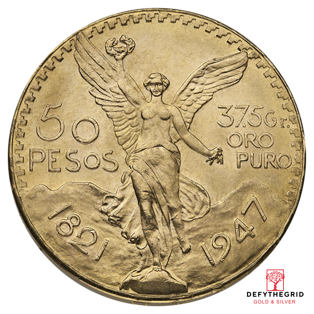 50 PESO MEXICAN GOLD COIN Obverse product photo