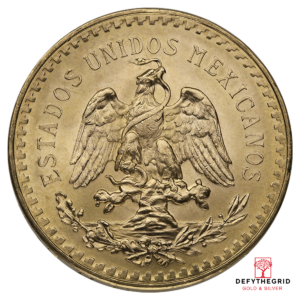 50 PESO MEXICAN GOLD COIN Reverse product photo