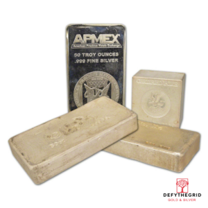50 OZ SILVER BAR Reverse product photo