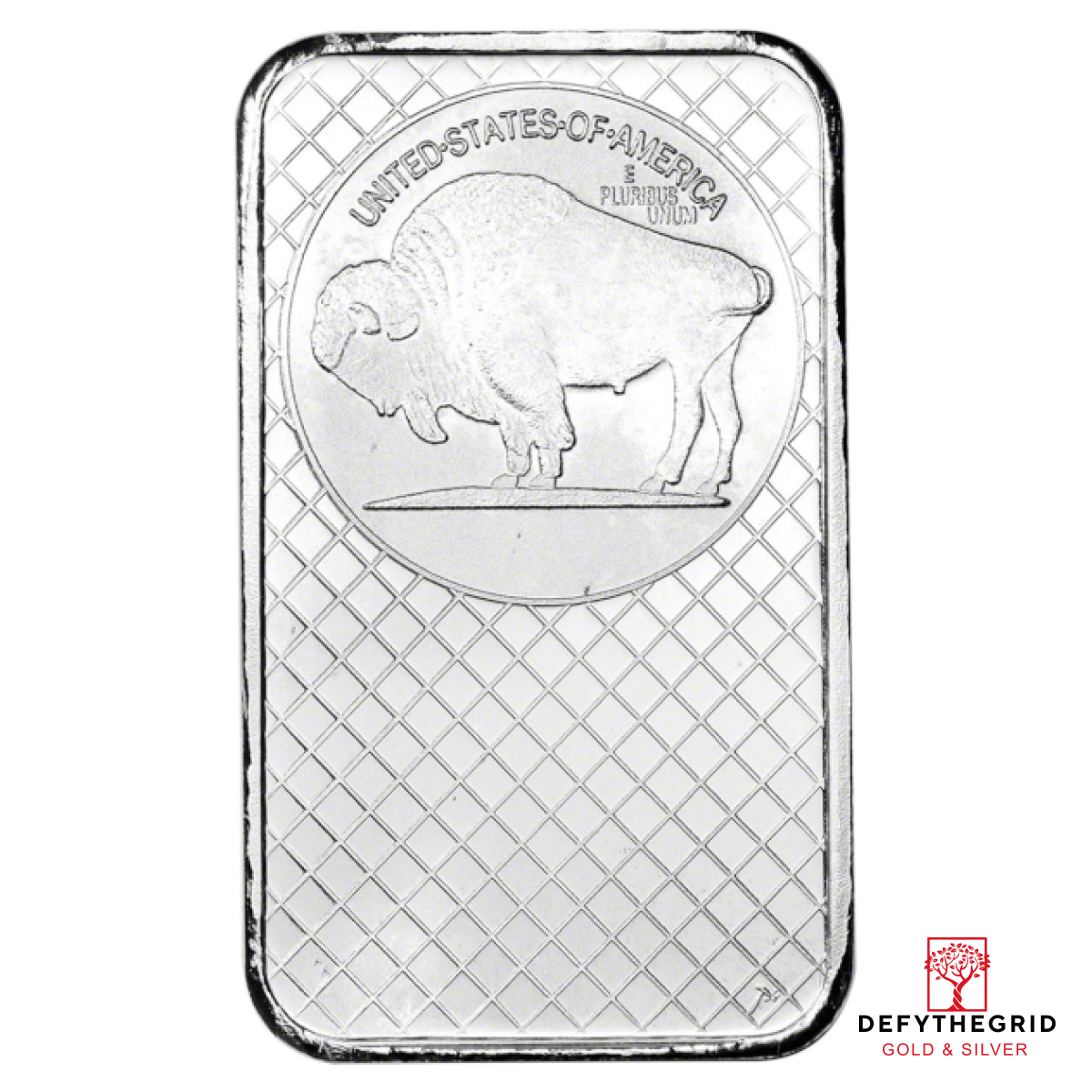 5 OZ SILVER BAR BUFFALO SILVERTOWNE Reverse product photo