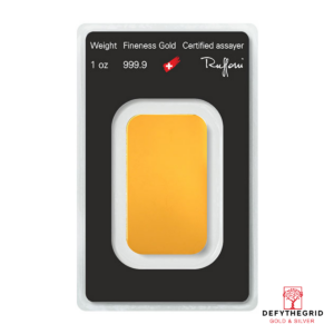 1 OZ GOLD BAR ARGOR-HERAEUS Reverse product photo