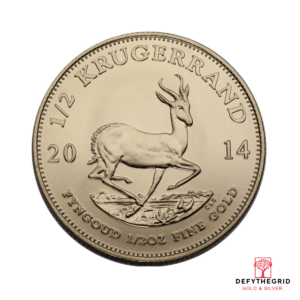 1/2 OZ SOUTH AFRICAN GOLD KRUGERRAND Reverse product photo