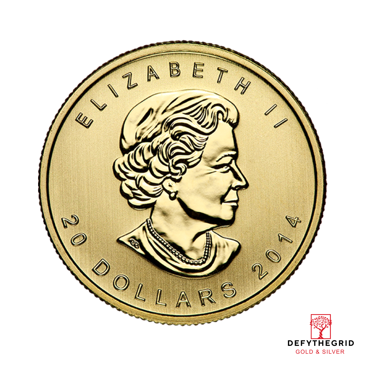 1/2 OZ CANADIAN GOLD MAPLE LEAF (IN PLASTIC) Obverse product photo