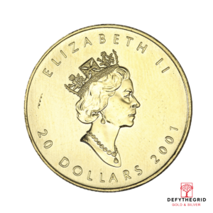 1/2 OZ CANADIAN GOLD MAPLE LEAF (NOT SEALED) Obverse product photo