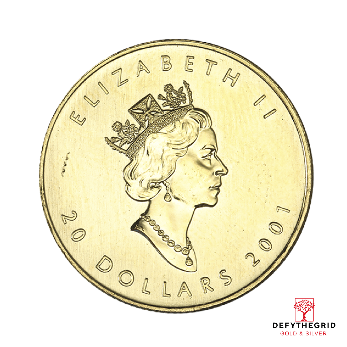 1/2 OZ CANADIAN GOLD MAPLE LEAF (NOT SEALED) Obverse product photo