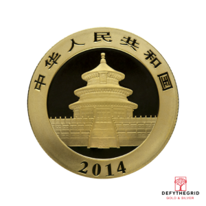 1/2 OZ CHINESE GOLD PANDA Obverse product photo