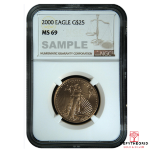2000 1/2 OZ AMERICAN GOLD EAGLE NGC69 Obverse product photo