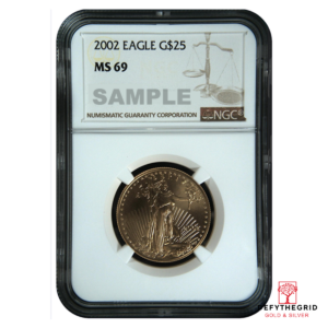 2002 1/2 OZ AMERICAN GOLD EAGLE NGC69 Obverse product photo