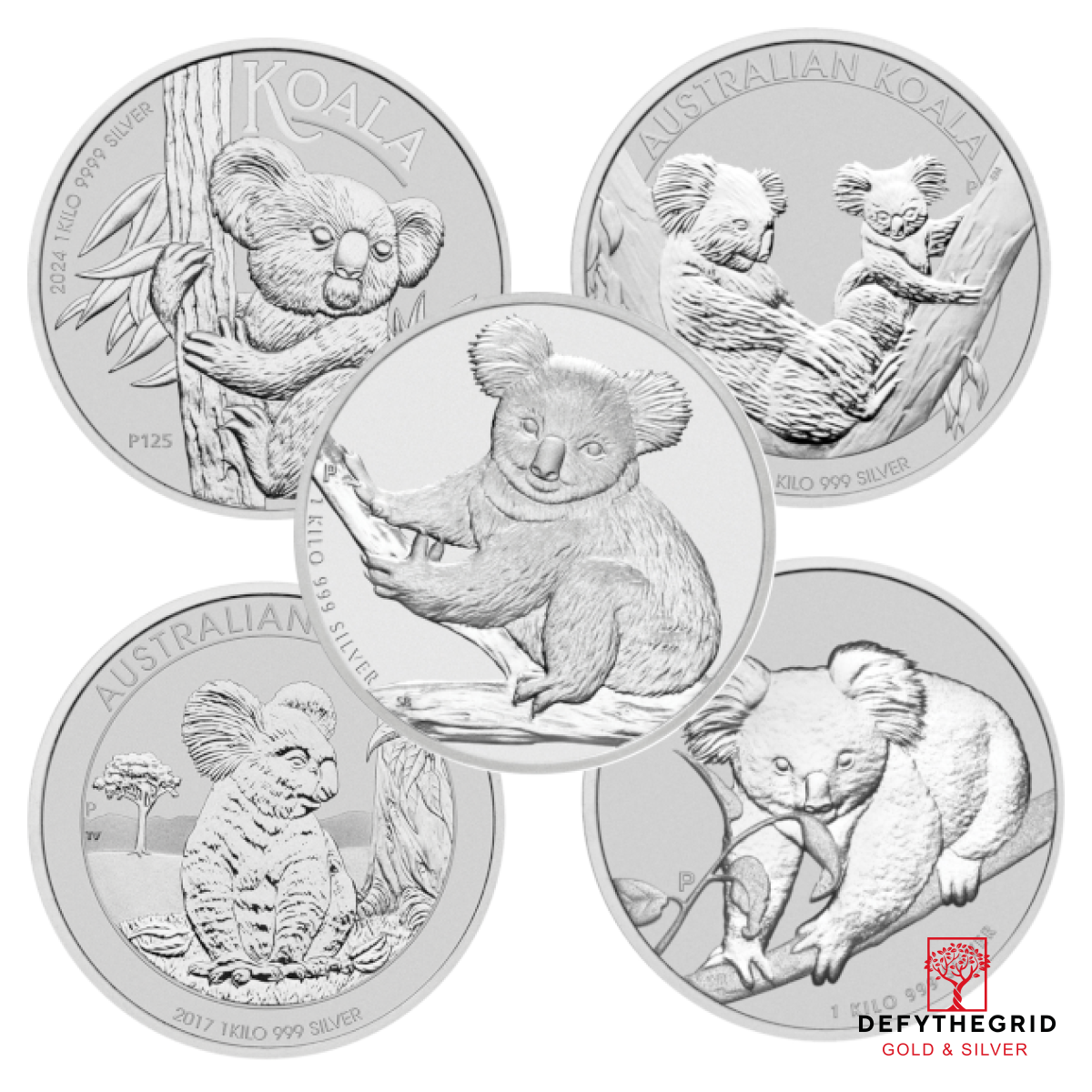 KILO AUSTRALIAN SILVER KOALA Obverse product photo